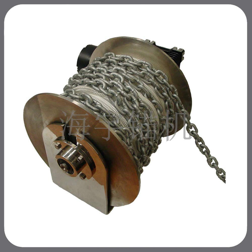 POWER4S 12V 24V 1400W Freefall Marine Boat Anchor Drum Winch Windlass for Boat from 49ft to 56ft DF1412 (24V)