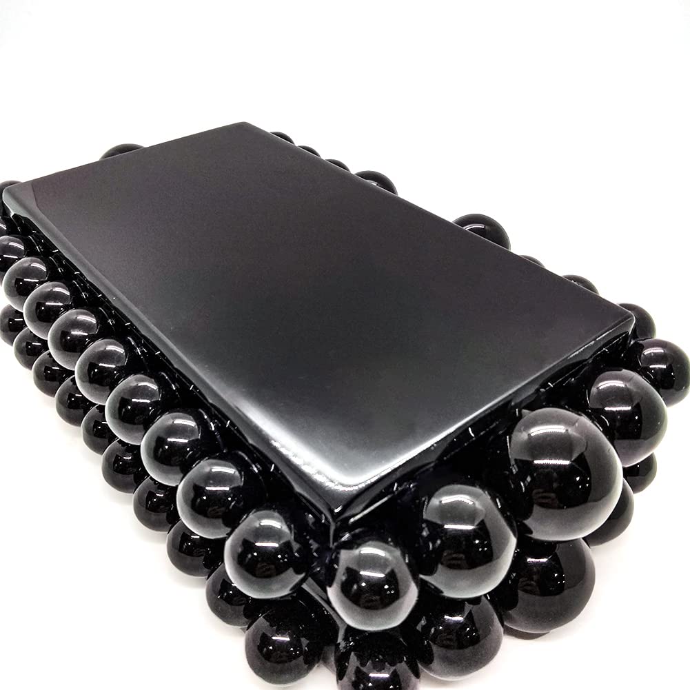 CUXVA Acrylic Evening Clutch Bag for Women Glitter Marble Purse Handbag for Wedding Cocktail Party Prom