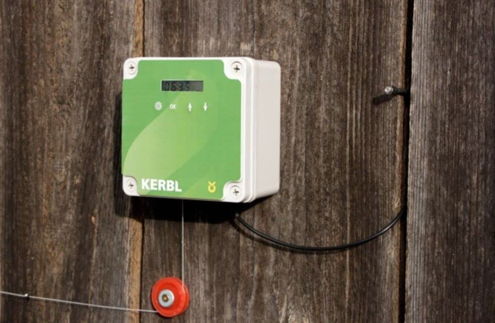 Kerbl Porte Automatique pour poulailler avec Trappe coulissante – Kit Complet Porte de poulailler/Trappe pour Poules – 300 x 400 mm