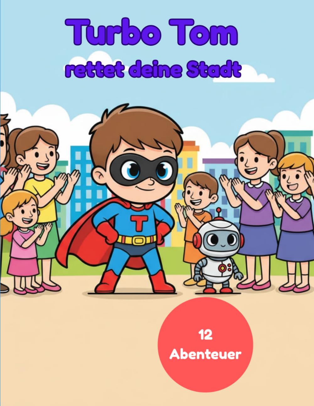 TurboTom rettete deine Stadt: Das große Superhelden - Malbuch für Kinder - kreative Abenteuer zum Ausmalen , Entdeckecken und Spaß haben.