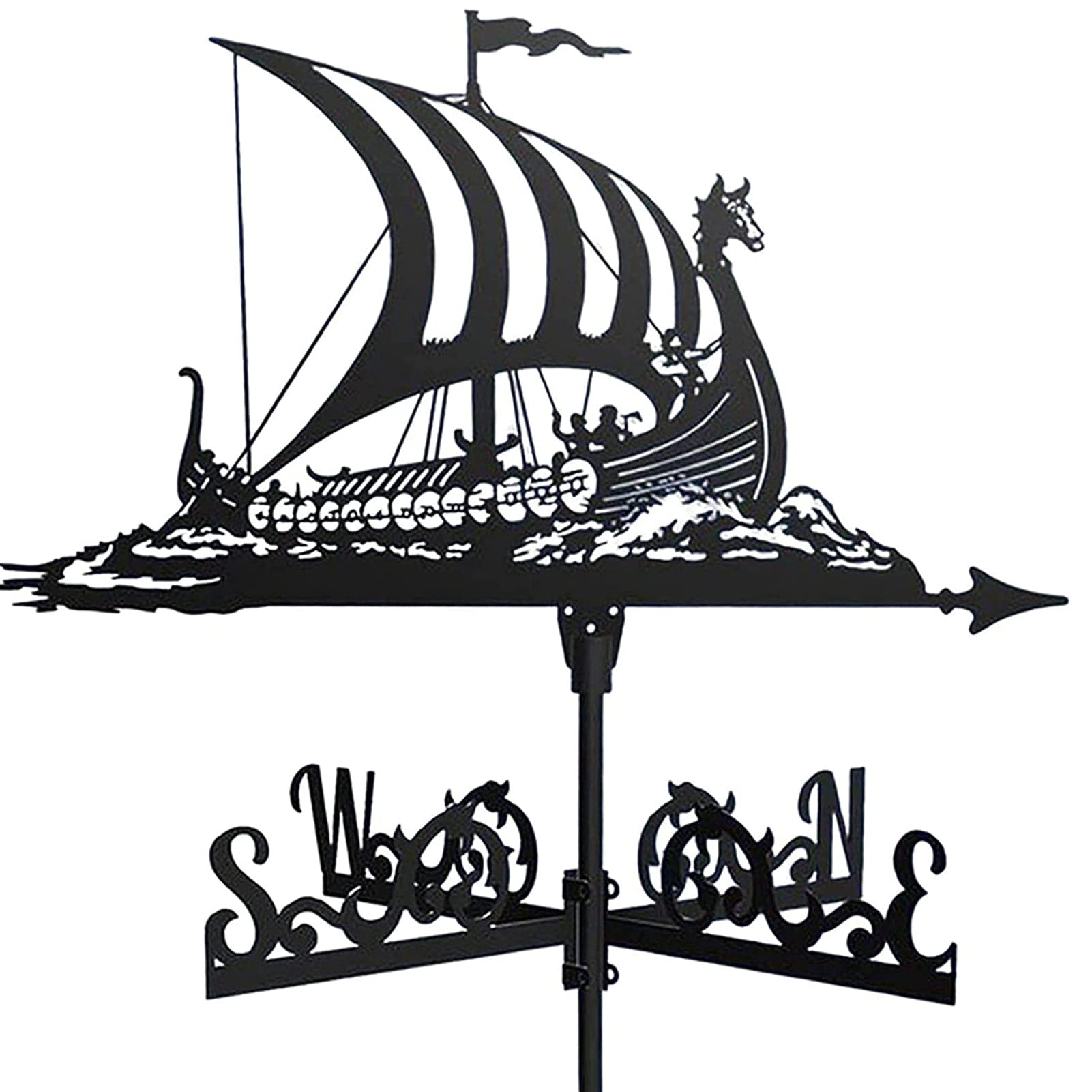 Girouette rétro pour jardin en acier style 2 pour toit