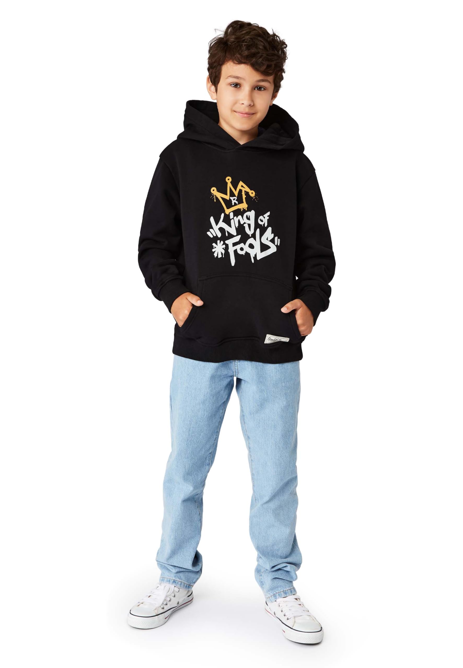 Band of Rascals Kinder Kapuzenpullover King of Fools aus Bio-Baumwolle
