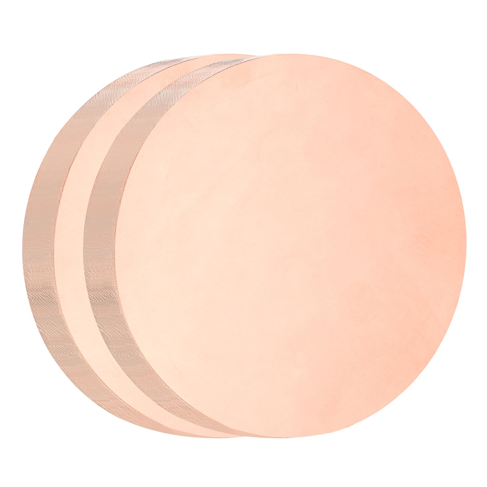 QUARKZMAN 2 Pezzi Round Plate In Rame Puro, Spessore 0.2"(5mm) Diametro 0.8"(20mm) Disco In Rame C1100 Materiale Tagliato Per Artigianato Riparazioni Elettriche Industriali