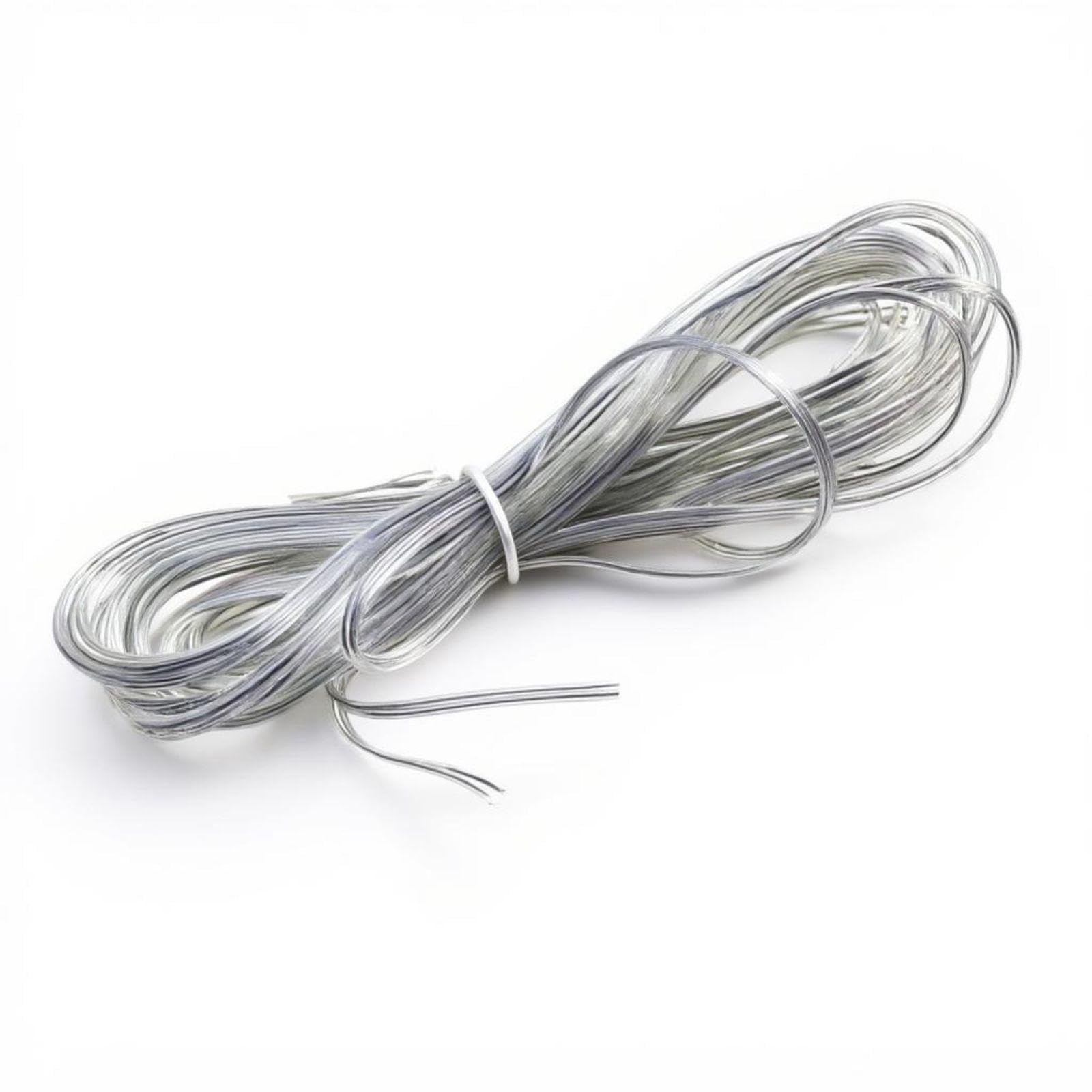 doublestrand Transparent Copper Light-Emitting Strip Power Wire, Tin-Coated, Waterproof, Speaker Wire, DIY Lighting Transparent 1.5mm² 10m-image-13
