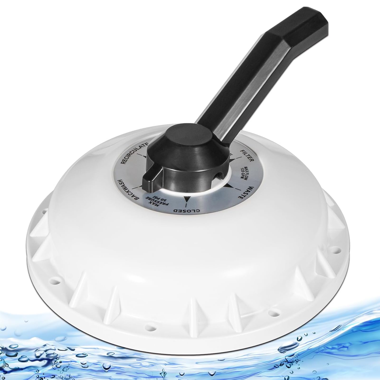 Reemplazo eficiente para válvulas de control de agua para diferentes modelos de piscinas. Cabezal de válvula multipuerto estructurado