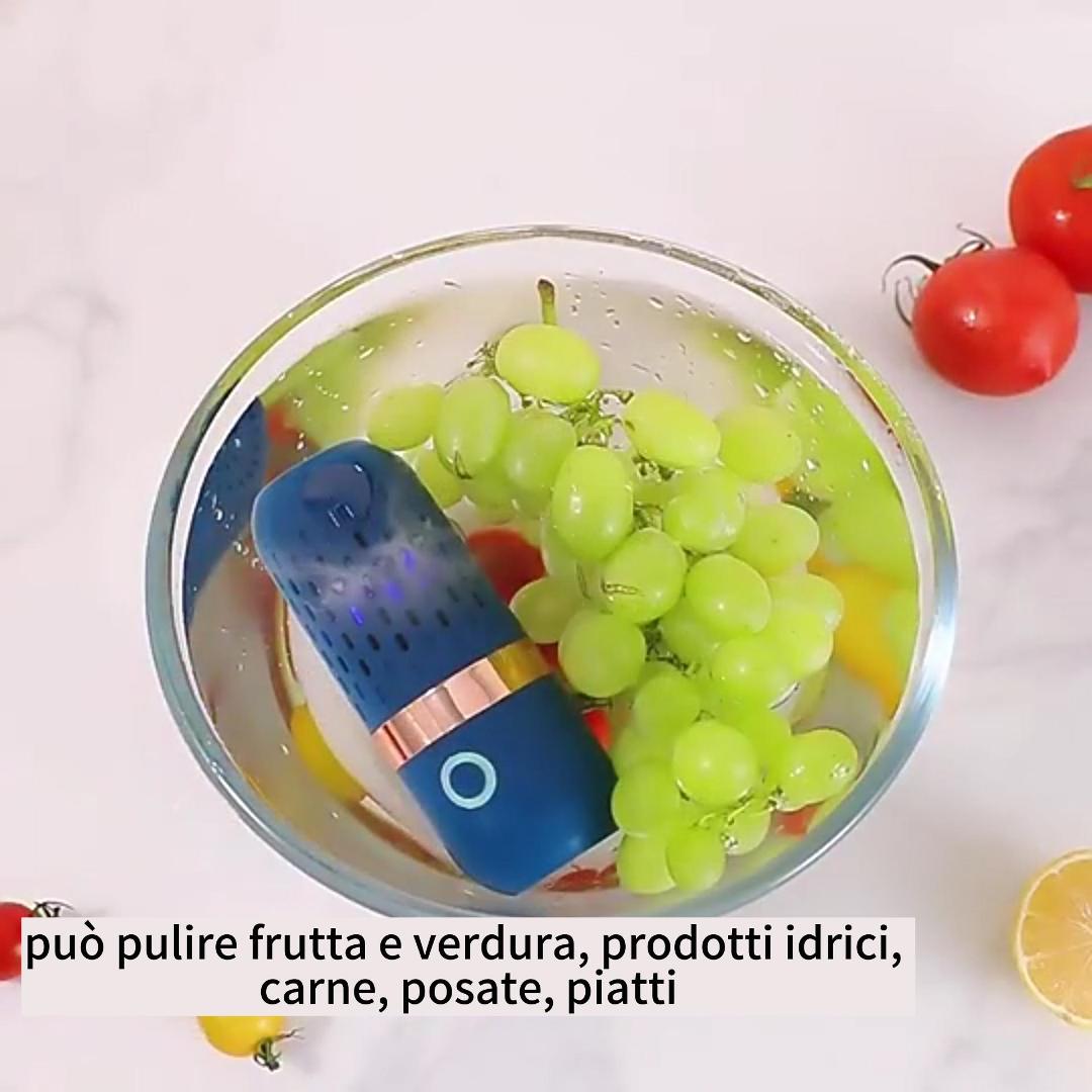Purificatore Alimenti Ionico Depuratore Per Frutta E Verdura Portatile - Tecnologia Ioni OH, Senza Fili, Ricaricabile USB Depuratore Frutta Verdura Purificatore Alimenti Ionico Depuratore Per Frutta E Verdura Portatile - Tecnologia Ioni OH, Senza Fili, Ricaricabile USB Depuratore Frutta Verdura