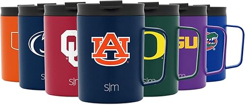 Simple Modern Officially Licensed Collegiate University Coffee Mug with Leakproof Lid Insulated Stainless Steel Travel Mug Scout, Classic