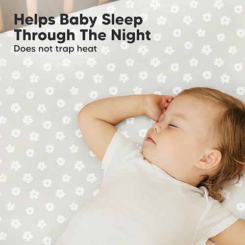Miniatura 5 de Paquete de 2 sábanas para cuna, paquete y juego, sábanas de algodón orgánico para colchón de paquete y juego, sábanas de cuna de bebé, sábanas de