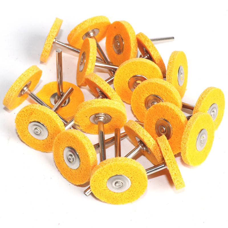 20pc Nylon Fibre Abrasive Point T-Shaped Non-Woven Polishing Grinding Head 3mm/2.35mm Shank(20pc 1000,2.35mm Shank)