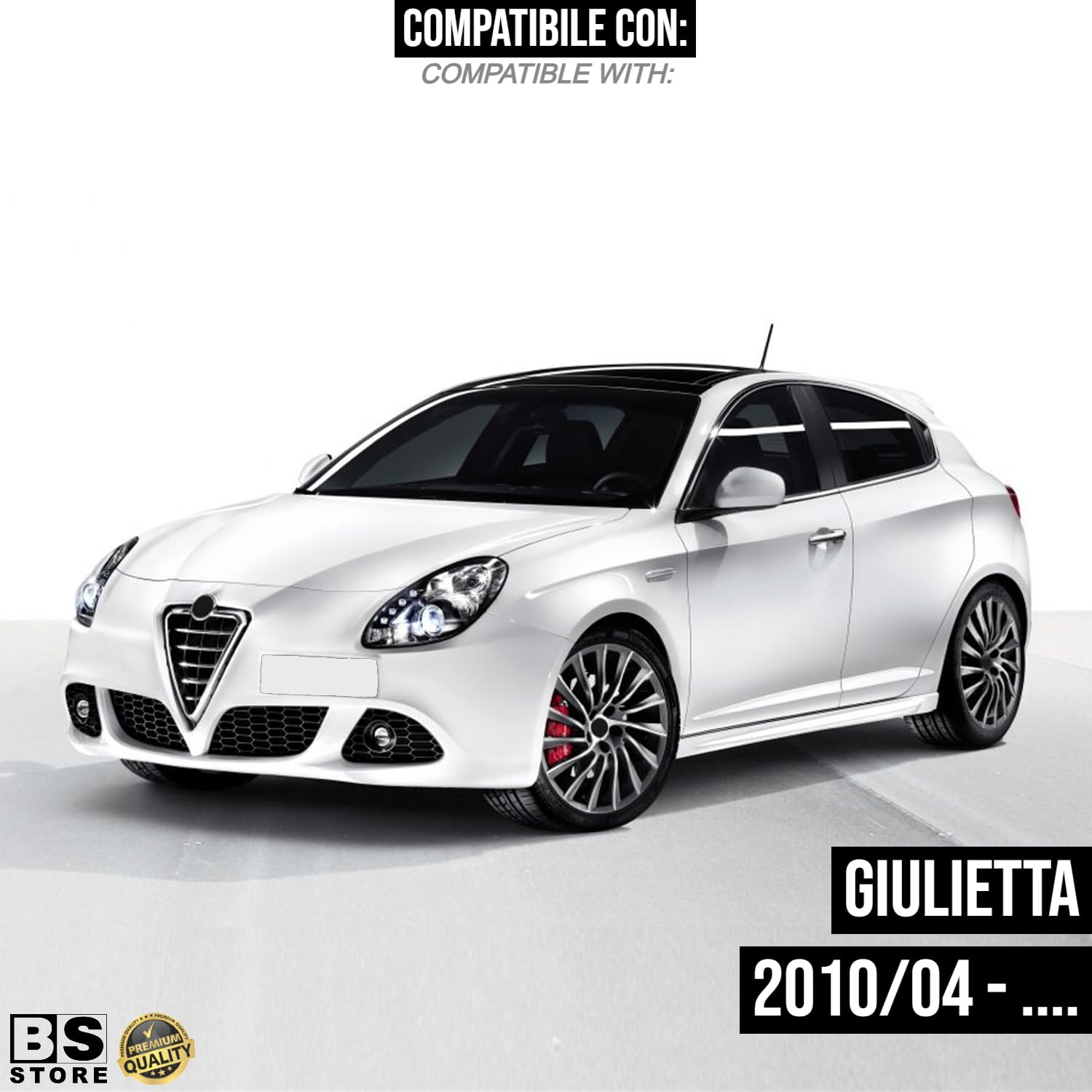 BSSTORE Griglia Fendinebbia Paraurti Anteriore Compatibile Con GIULIETTA (Destra - Lato Passeggero)