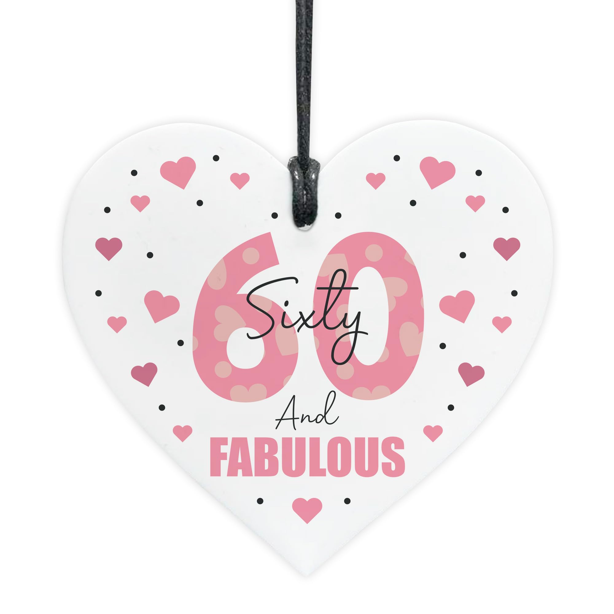 Red Ocean Funny 60th Birthday Gift For Women 60 And Fabulous Gifts For 60th Birthday Mum Nan Sister Auntie Best Friend Decoration Present Women
