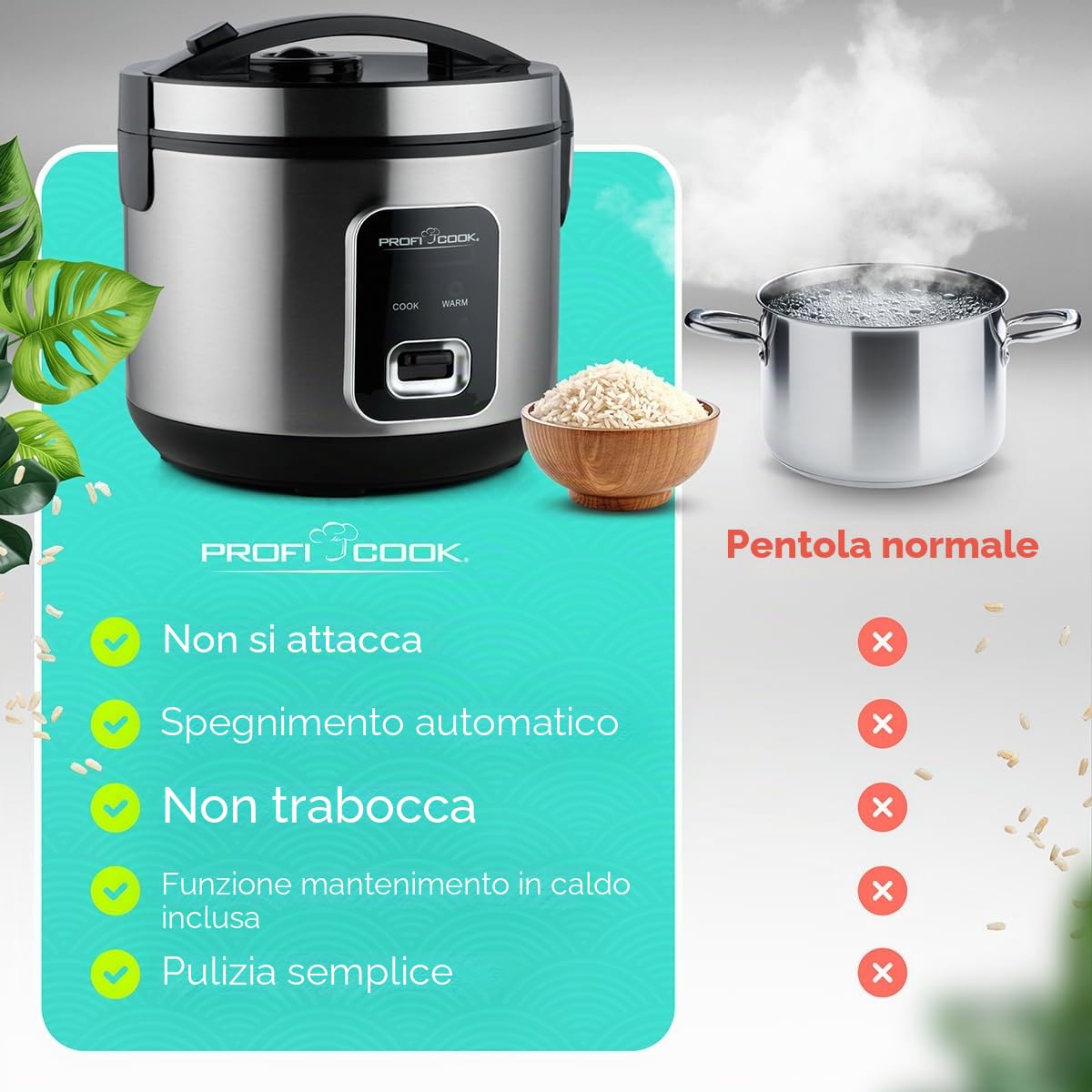 Proficook PC-RK 1285 cuoci riso