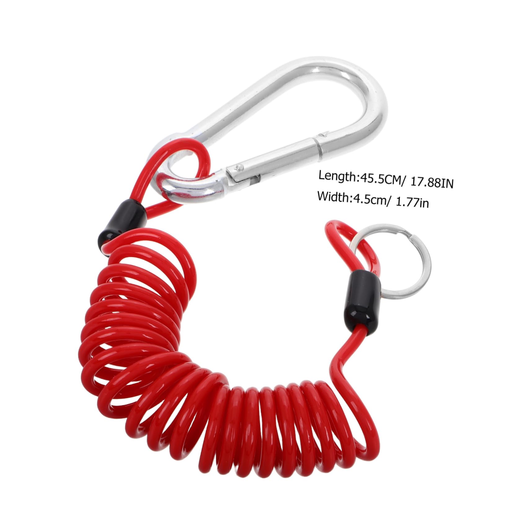 MUCKLILY Boat Trailer Safety Cables 6ft Trailer Breakaway Kit with Coiled Cable Towing Accessories