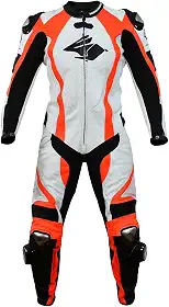 Macacão Couro Motociclista 1p - ENERGY - Racing Rabbit