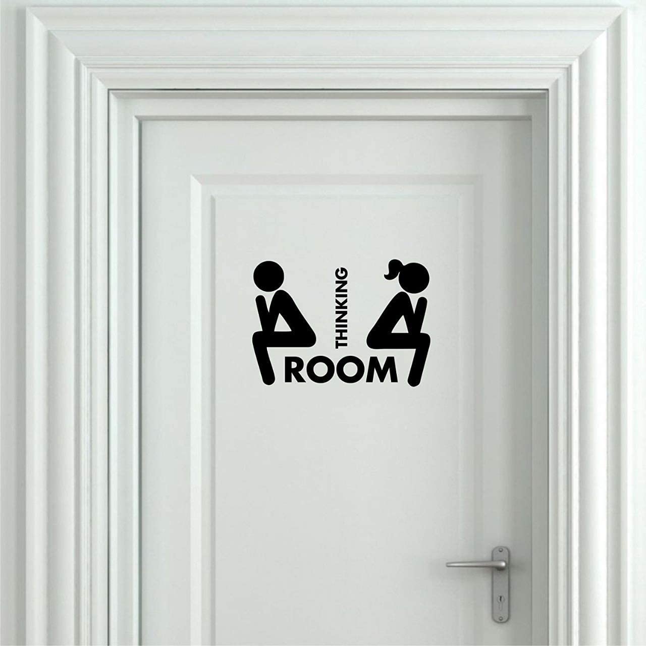 JNM ENTERPRISES Thinking Room Theme Bathroom/Toilet Door Sign Sticker (PVC Vinyl), Red (B0B6PTYX4J) Amazon Price History, Amazon Price Tracker