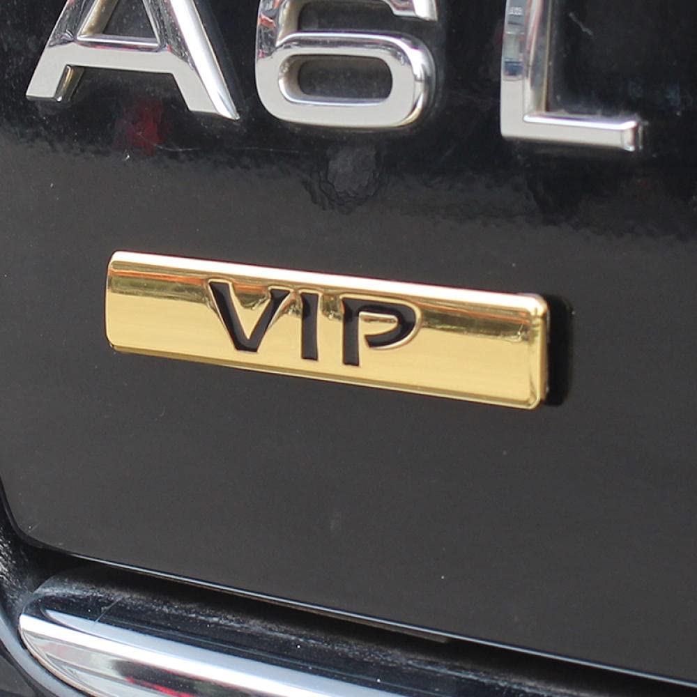 Car Emblem Badge Logo Car Emblems Decorations Car Decals Samochód Metal Vip Samochód Naklejki Vip Car Ogon Etykiety Znak-Standard Samochodu Vip (Srebrny)