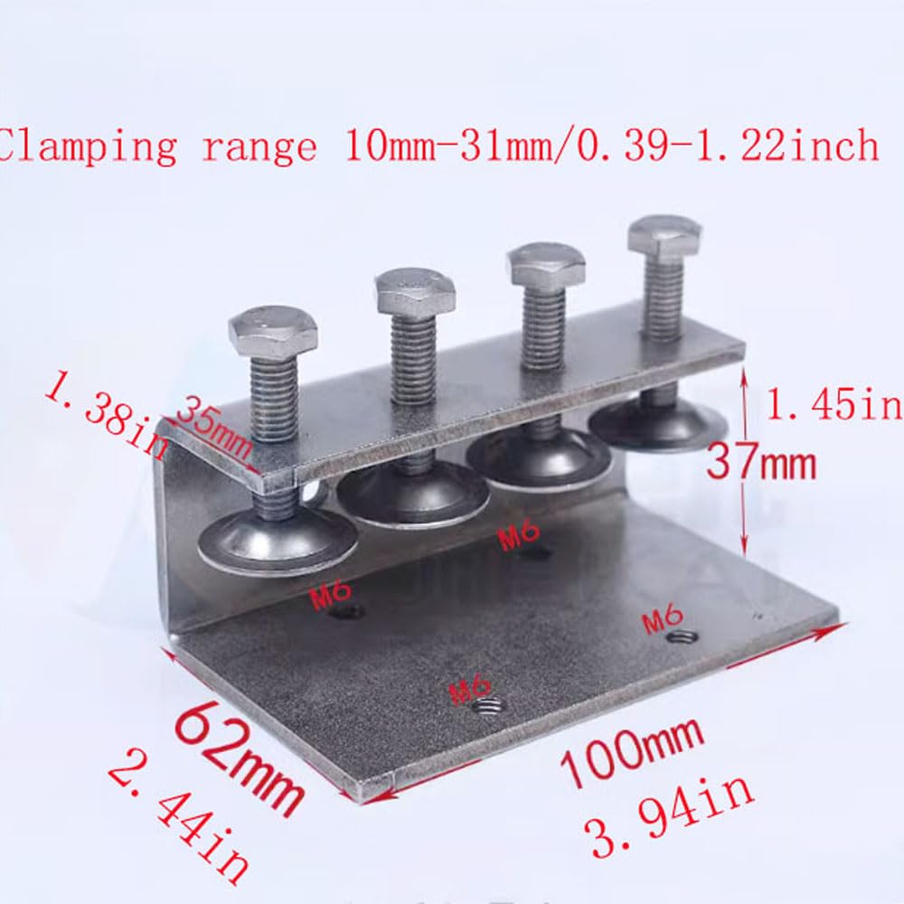 Stainless Steel C-Clamp,Wood Clamps,Tiger Clamp Heavy Duty,Wood Working Heavy Duty C-clamp with Wide Jaw Openings,for Welding/Carpenter/Building/Household Mount 2pcs(100mm)