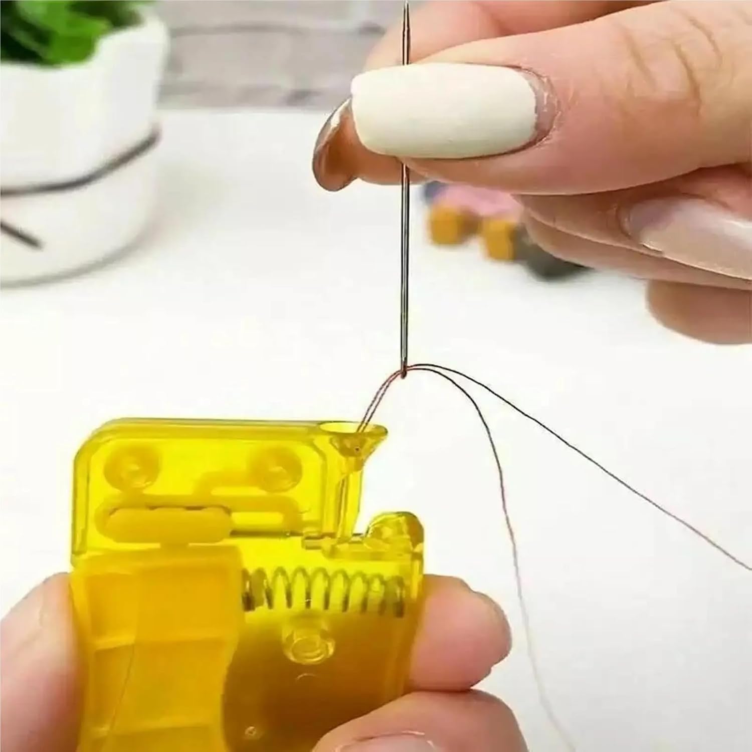Threaders 10pcs Automatic Needle Threader Tool Home Hand Sewing Thread for Hand Sewing, Various Sewing Machines