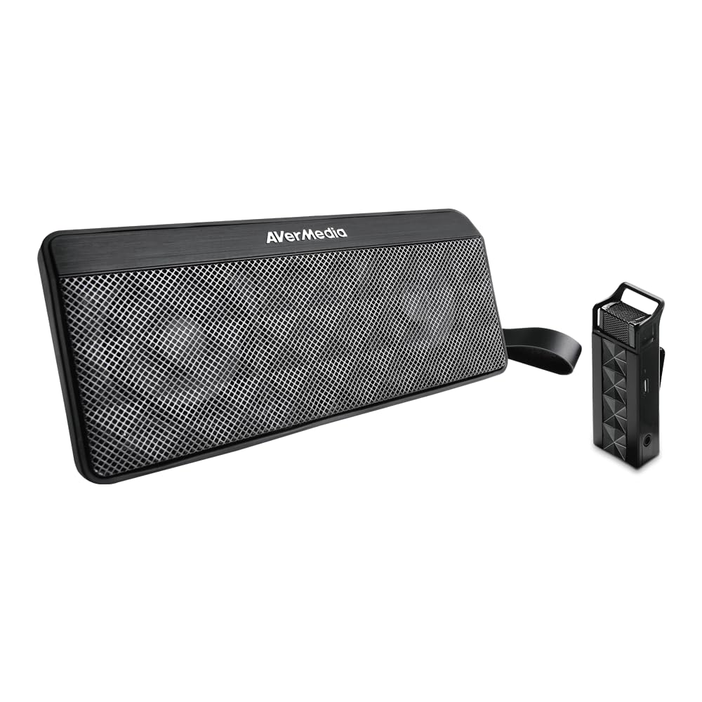 Portable Voice Amplifier With Wireless Lapel Mic - PA System For Teachers, Guides, Yoga, 20m Range
