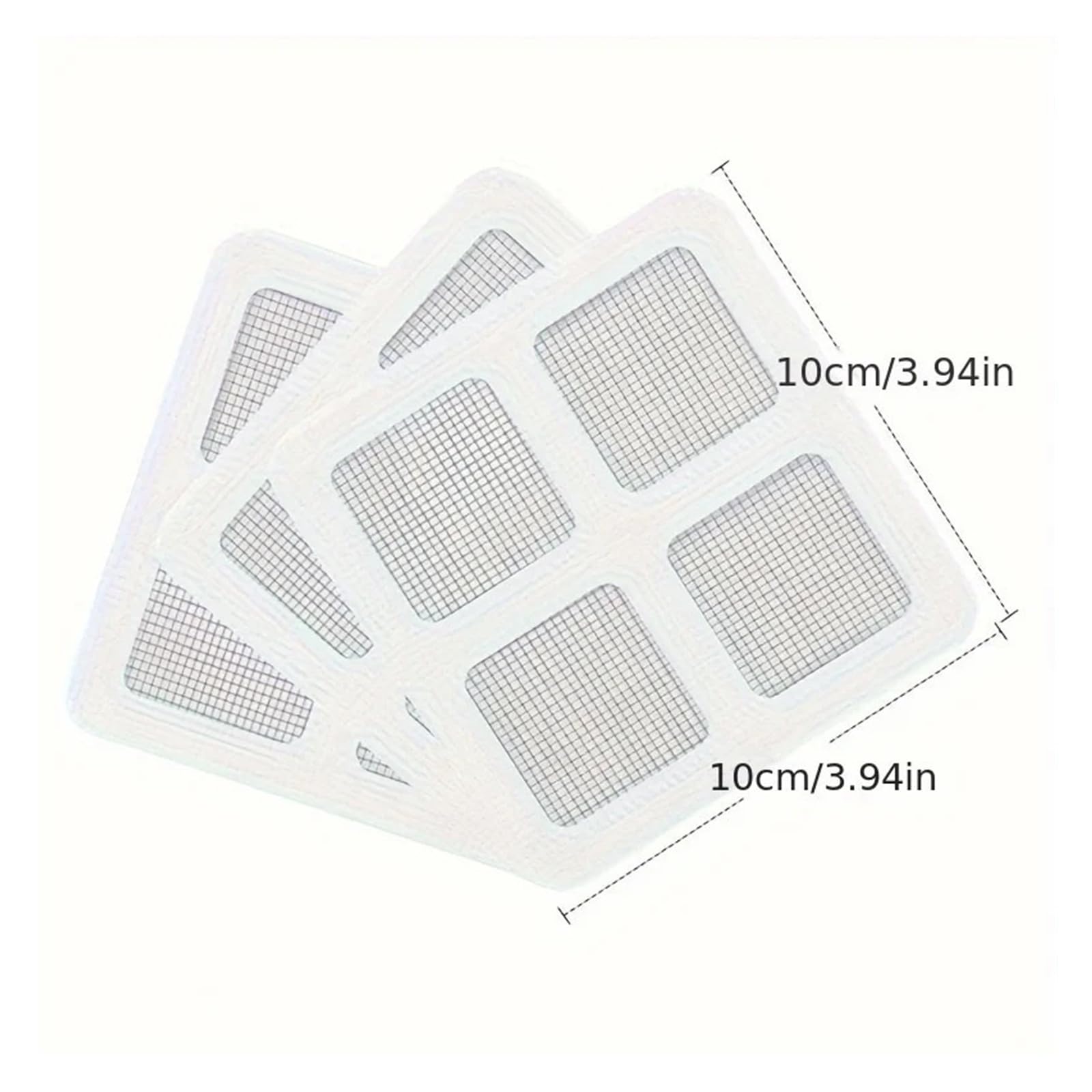 50 adhesivos para desagüe de ducha, filtro de malla para lavabo de baño