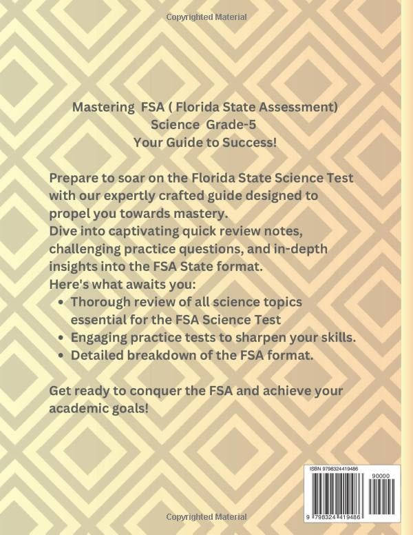 Florida Statewide Assessment(FSA) Science Test Prep For Grade 5: Study Guide and Practice Workbook with Timed Tests for Grade 5: Grade 5 Florida State Science Test Workbook and Study Guide - Image 2