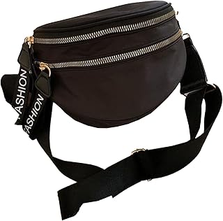 Pochete engraçada pochete feminina pochete de grande capacidade bolsas de peito transversais pacote de banana couro PU bolsa de cinto de cintura feminina bolsa de telefone para viagem