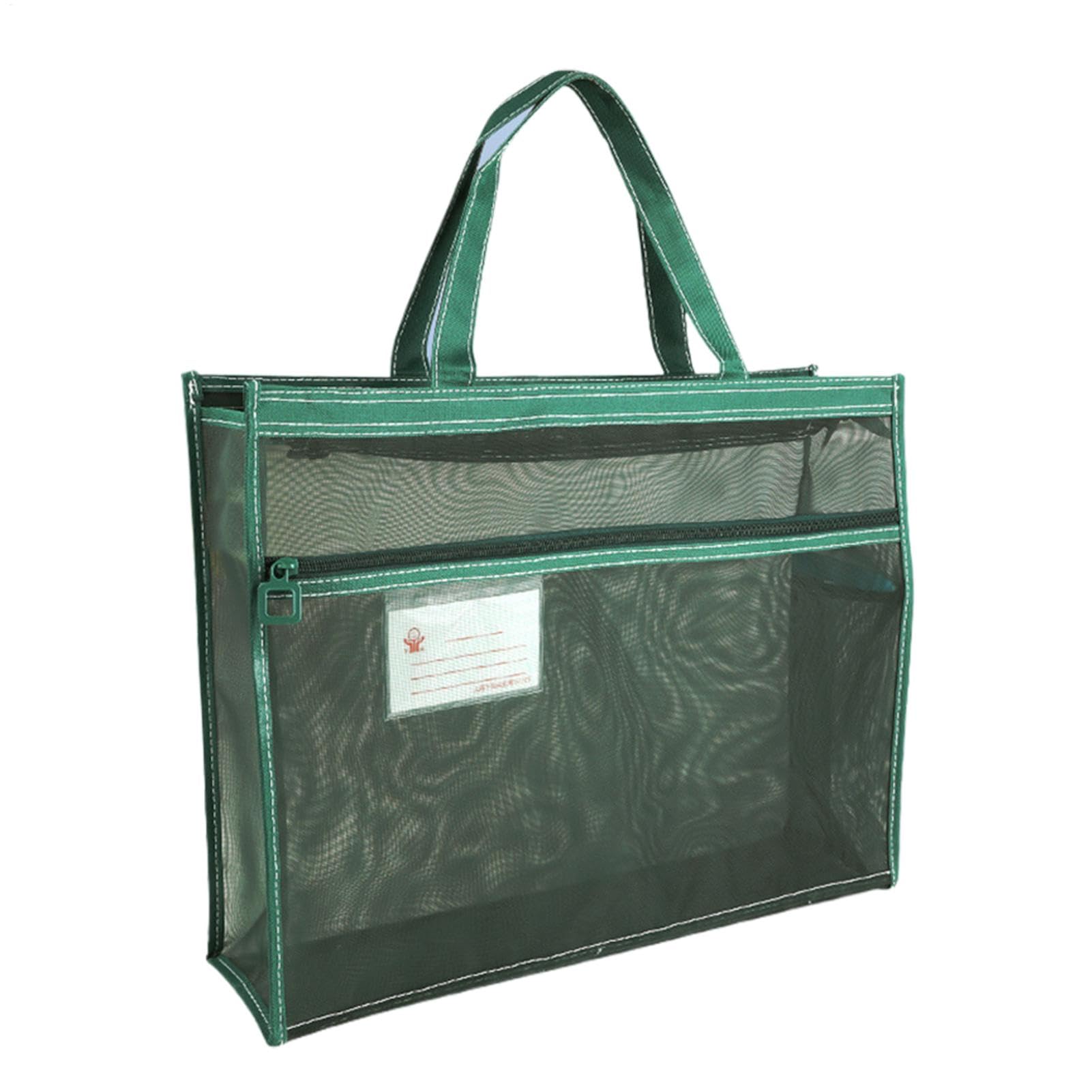 Bolsa de documentos con cremallera de malla impermeable y transparente tamaño A3 8