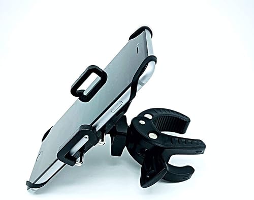 Ampcaddy Soporte para teléfono con abrazadera, soporte universal para bicicleta, barco, automóvil, carrito de golf y cochecito, se adapta a iPhones,