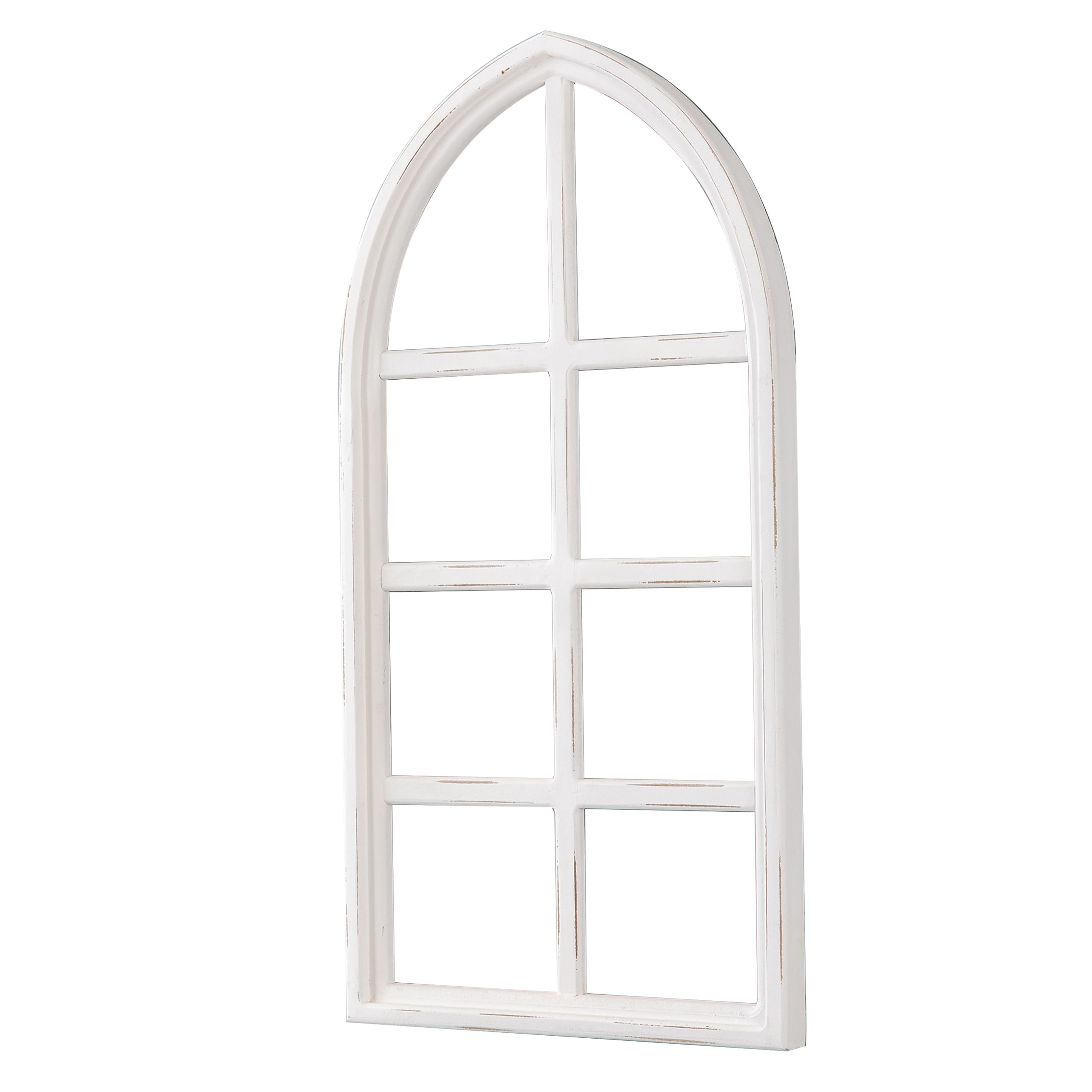 Sintosin - Marco De Ventana Arqueado De Granja, 20 X 32 Pulgadas, Marco De Ventana De Madera Para Catedral, Hecho A Mano, Rústico, Para Chimenea, Sala De Estar, Entrada, Pasillo