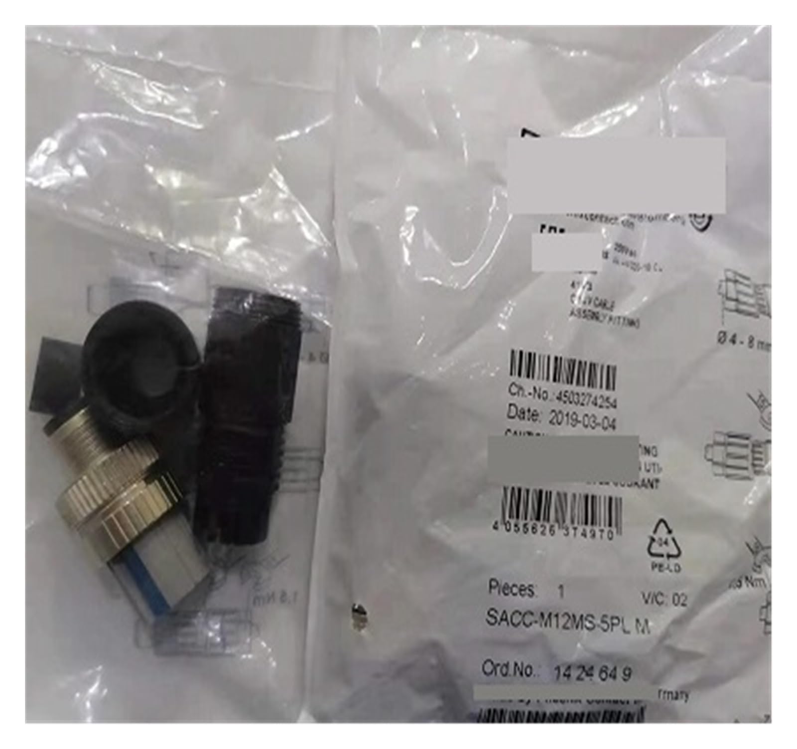 1 Uds conector SACC-M12MS-5PL M-1424649