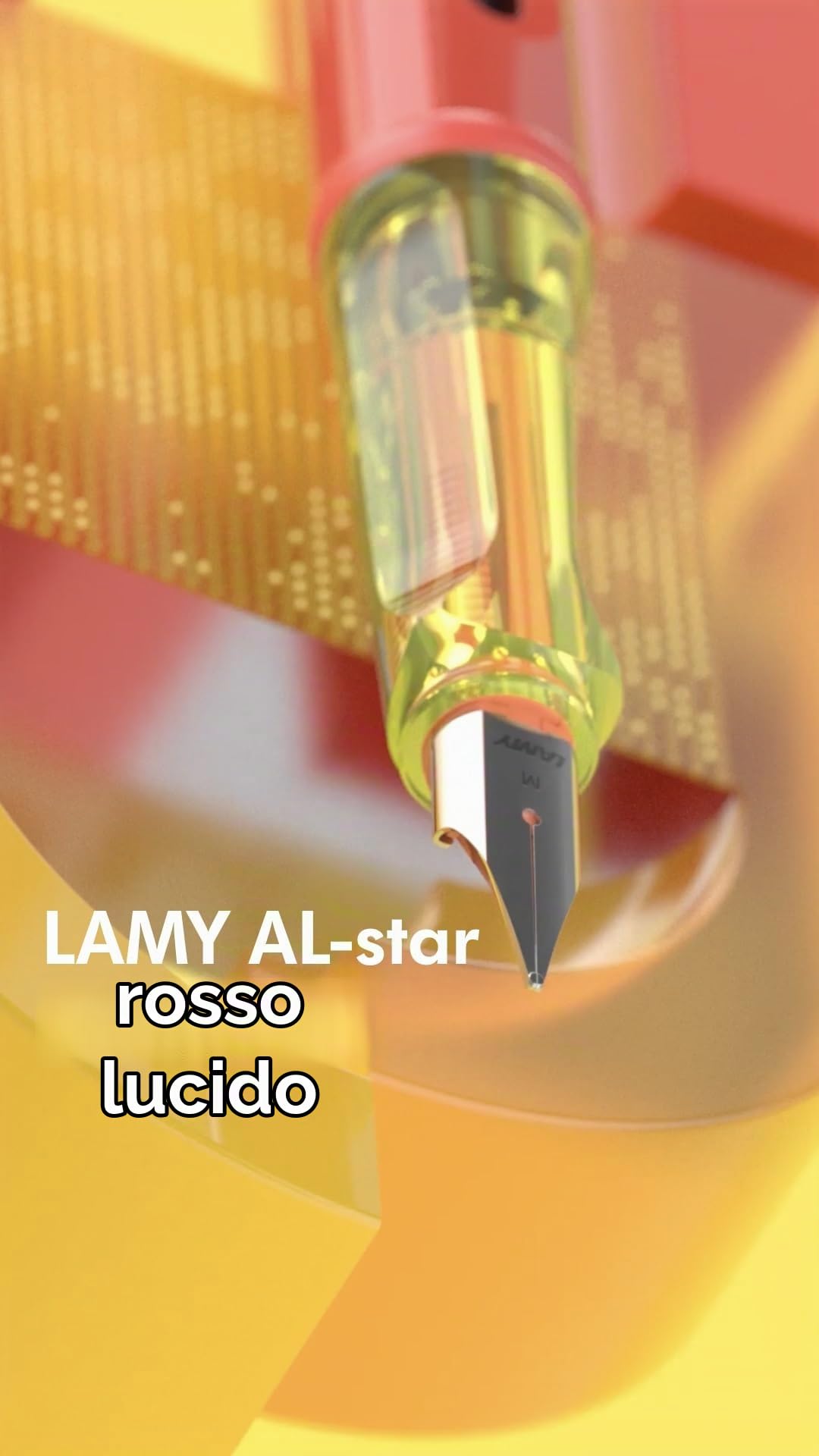 Lamy AL-star Glossy Red - Penna stilografica con manico ergonomico e molla in acciaio lucido con tratto F - corpo in alluminio leggero - cartuccia d'inchiostro T 10 blu - destrimani