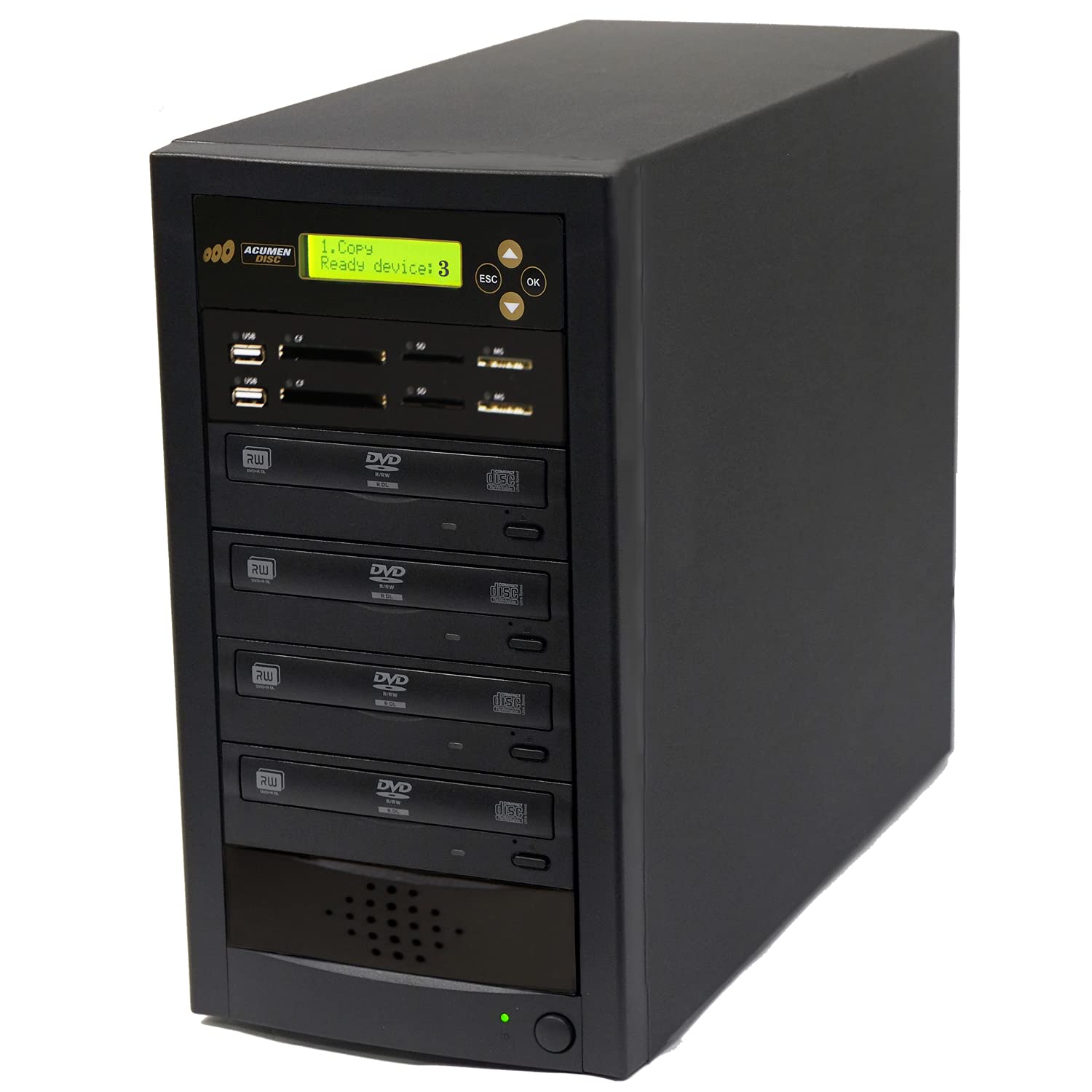 Acumen Disc 1 to 3 Crossover CD DVD Duplicator &amp; Bi-Directional Multimedia Flash Memory Copier (CF SD MS USB) / Converter - Disc to Media
