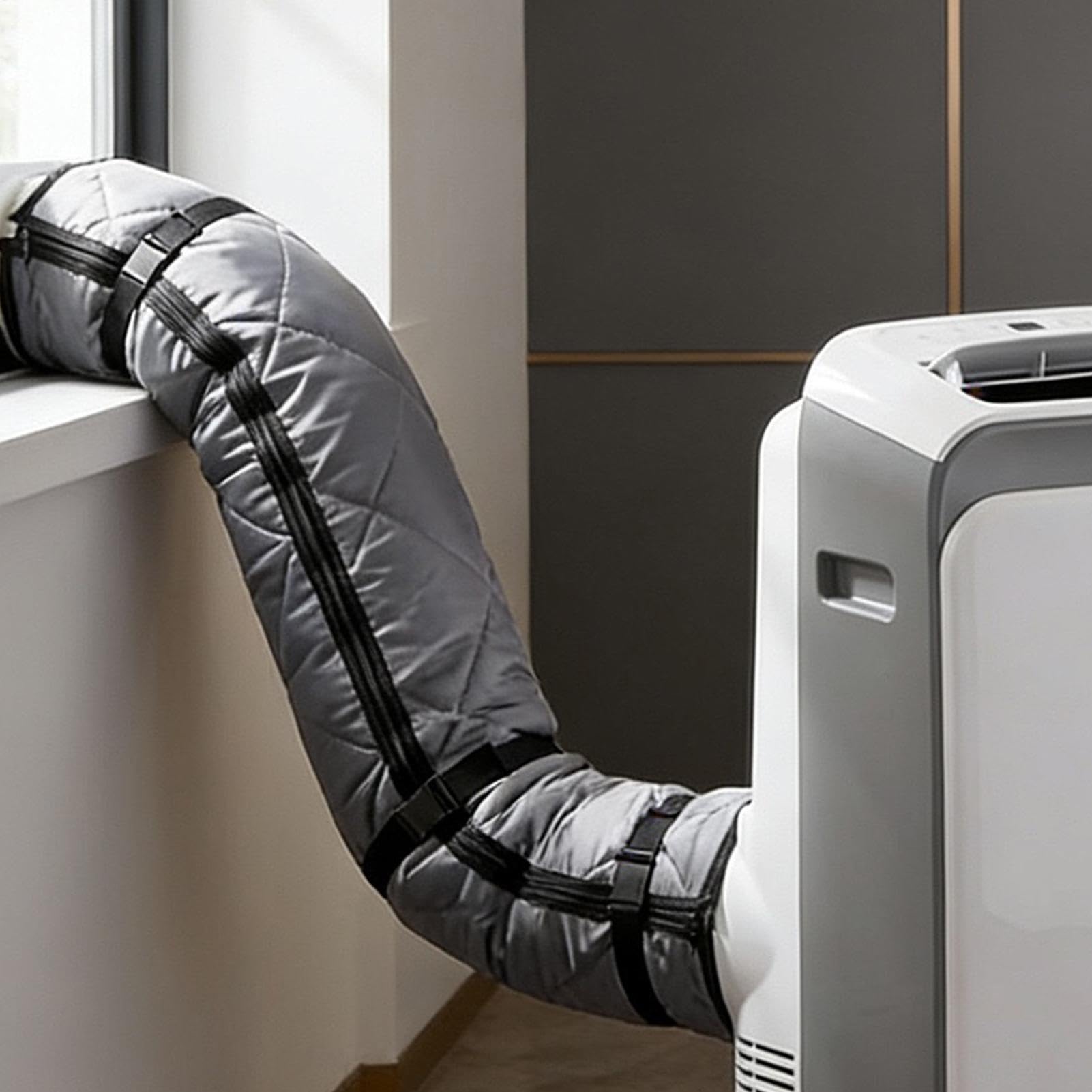 Portable Air Conditioner Hose Insulation Cover Kit | Air Conditioner Exhaust Hose Cover, Foldable Washable Duct Vent Accessories With 4 Adjustable Straps For Outdoor Indoor Home Hotel Dorm