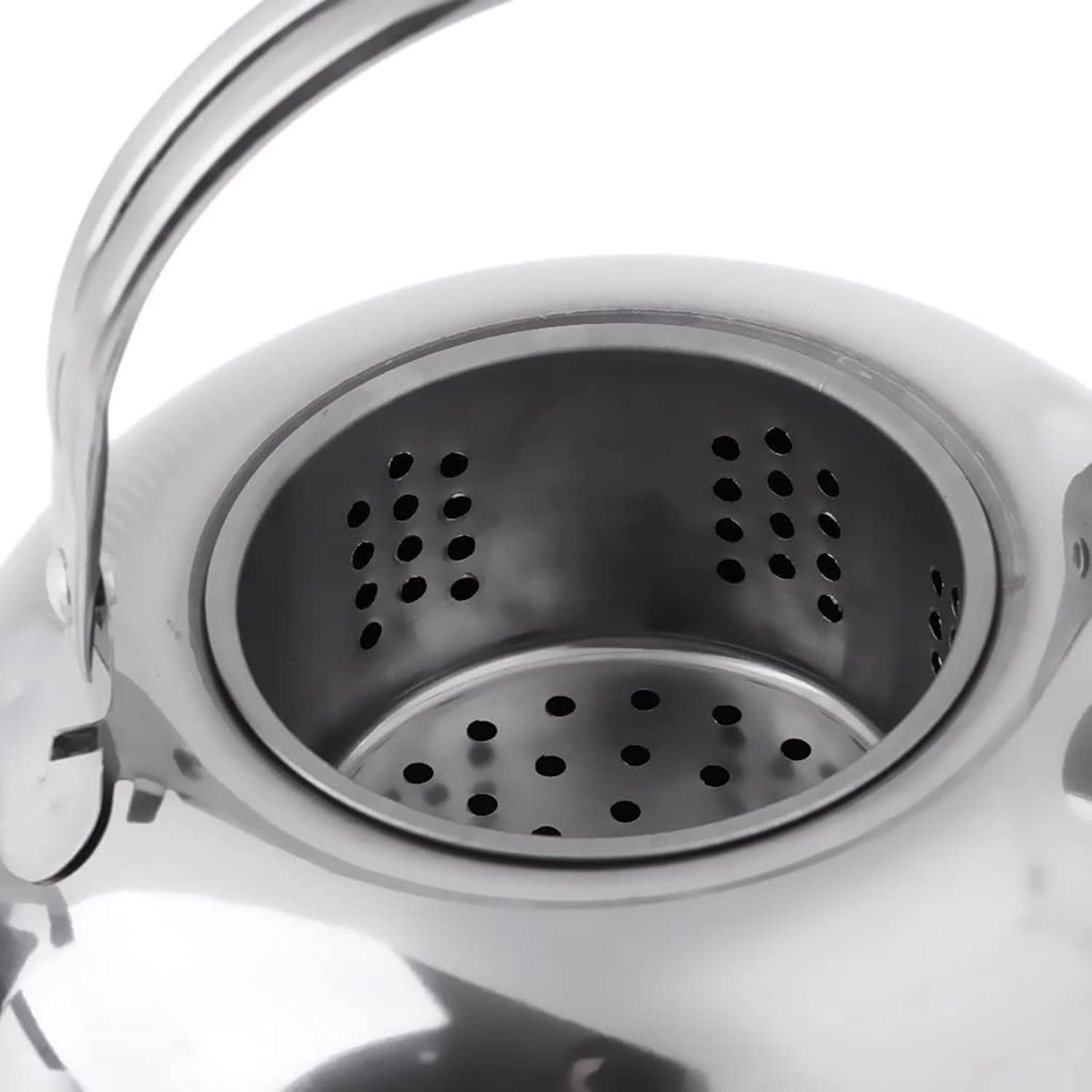 CAFETIERE - THEIERE - CHOCOLATIERE,silver 1L--Théière épaisse en acier inoxydable avec passoire