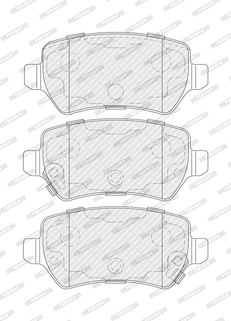 FERODO Plaquettes de freins Arrière avec indicateur d'usure Épaisseur 15,3mm avec accessoires FDB5201 Compatible avec KIA CEE'D JD CEE`D Sportswagon JD PRO CEE´D JD procee'd Van / 3/5 portes JD
