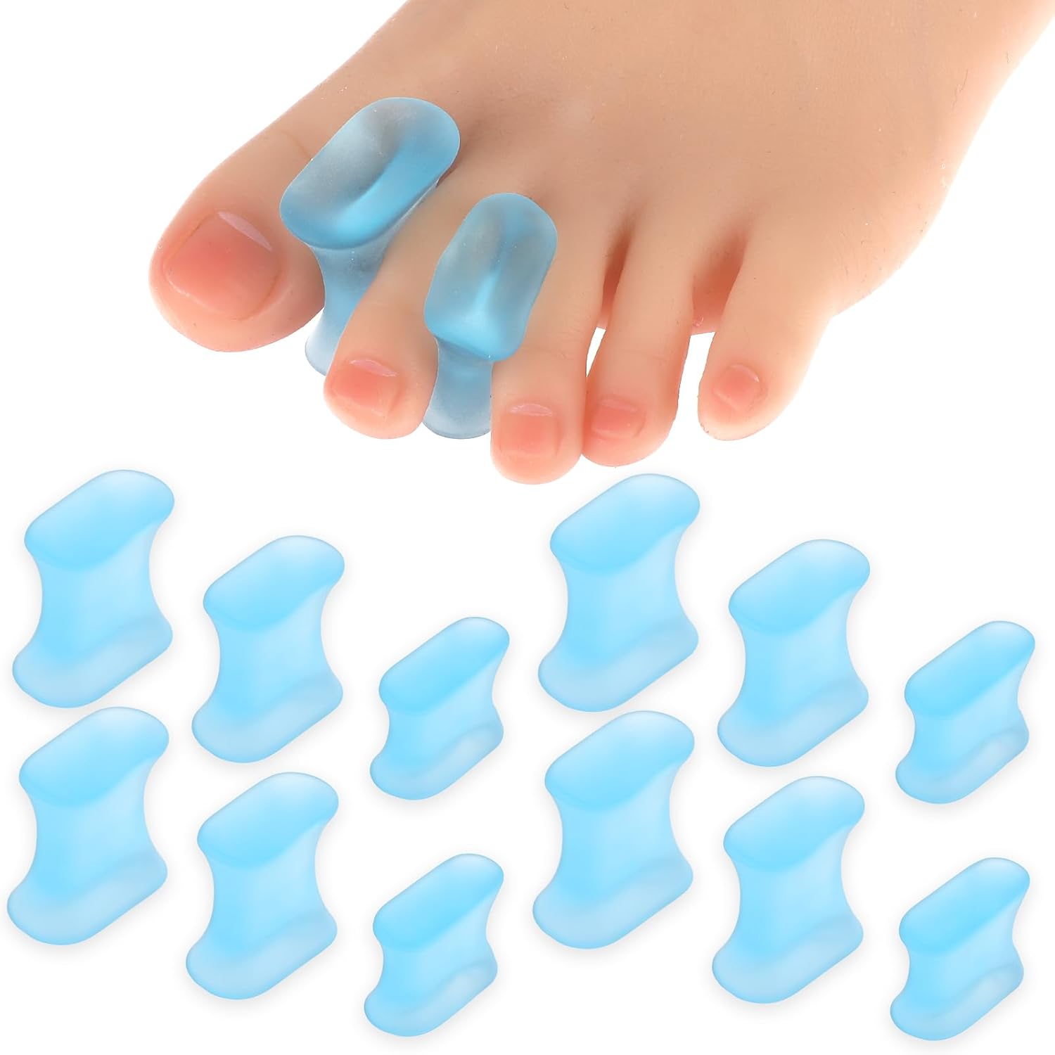 Molain Gel Toe Separators, 12 Pieces Bunion Pads for Women