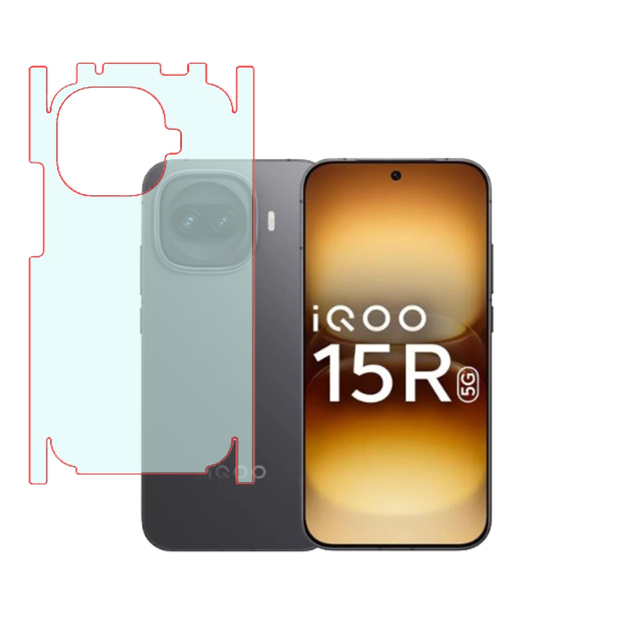 Matt Unbreakable Scratch Gaurd Hydrogel Membrane for iQOO 15R 5G With Edge to Edge Coverage and Easy Installation (Back Matte With Sides)-picture-36