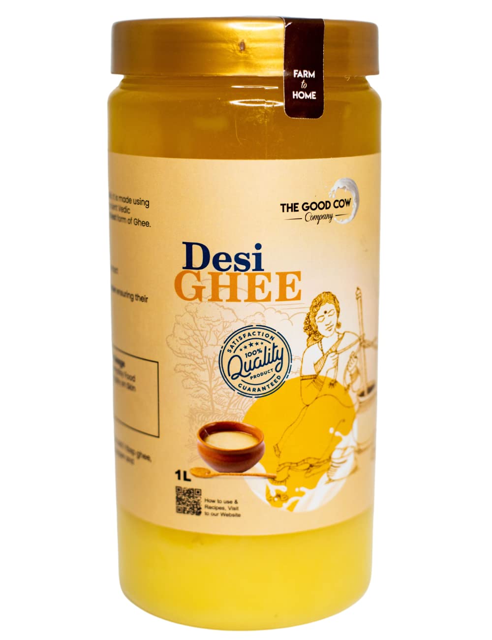 THE GOOD COW Company - 100% Pure A2 Cow Desi Ghee, Farm-Grass Fed Milk Cows For Natural Ghee 1 KG (B0C2KG5FKC) Amazon Price History, Amazon Price Tracker