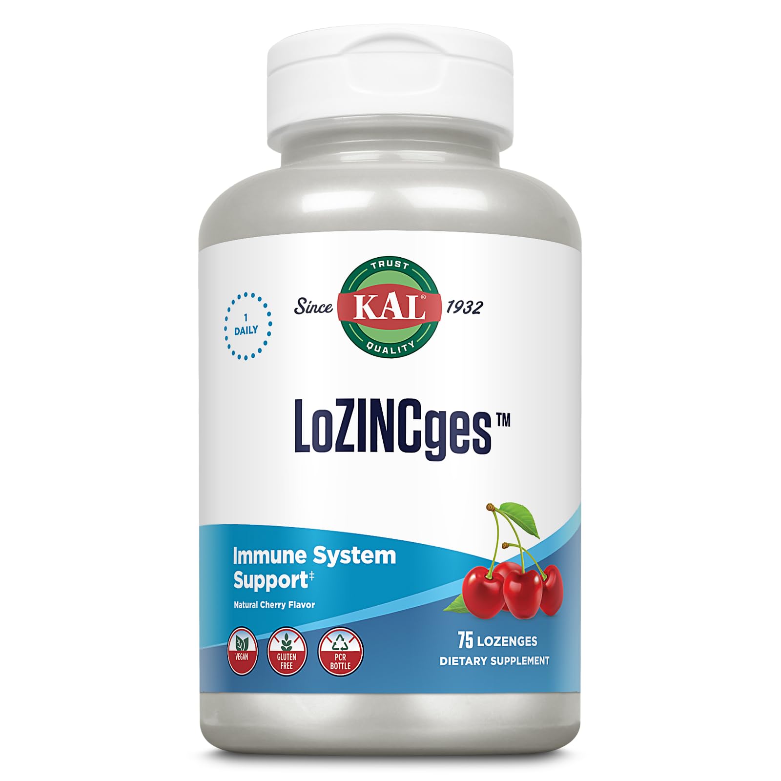Kal 13 Mg Lozincges Cherry, 75 Count