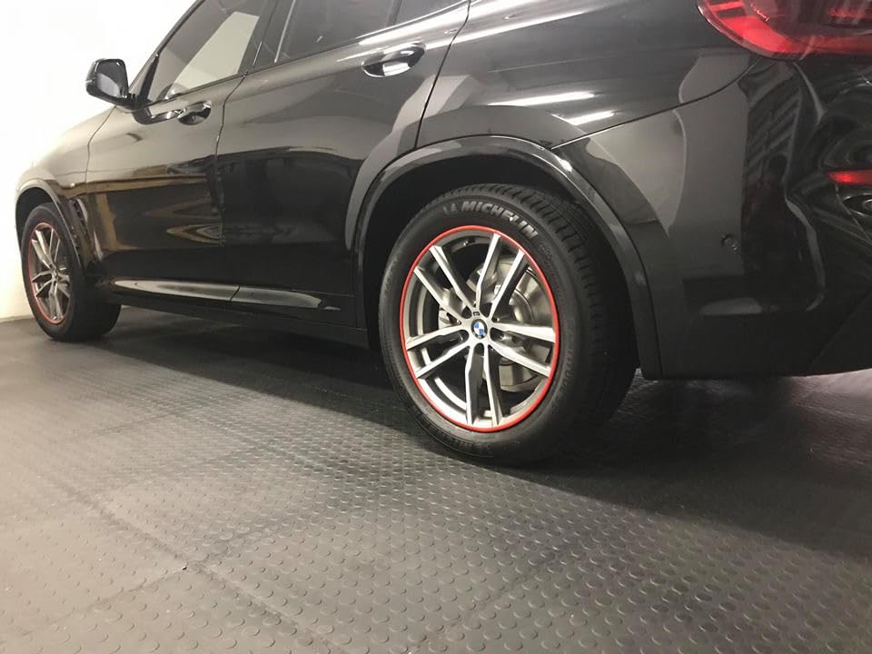 Rim Protector Kit Pink for Car Wheels – Alloy Wheel Guard Strip Kit Fits up to 21" Rims | Set of 4 Rim Protectors | Easy to Install Curb Rash Defense for Rims