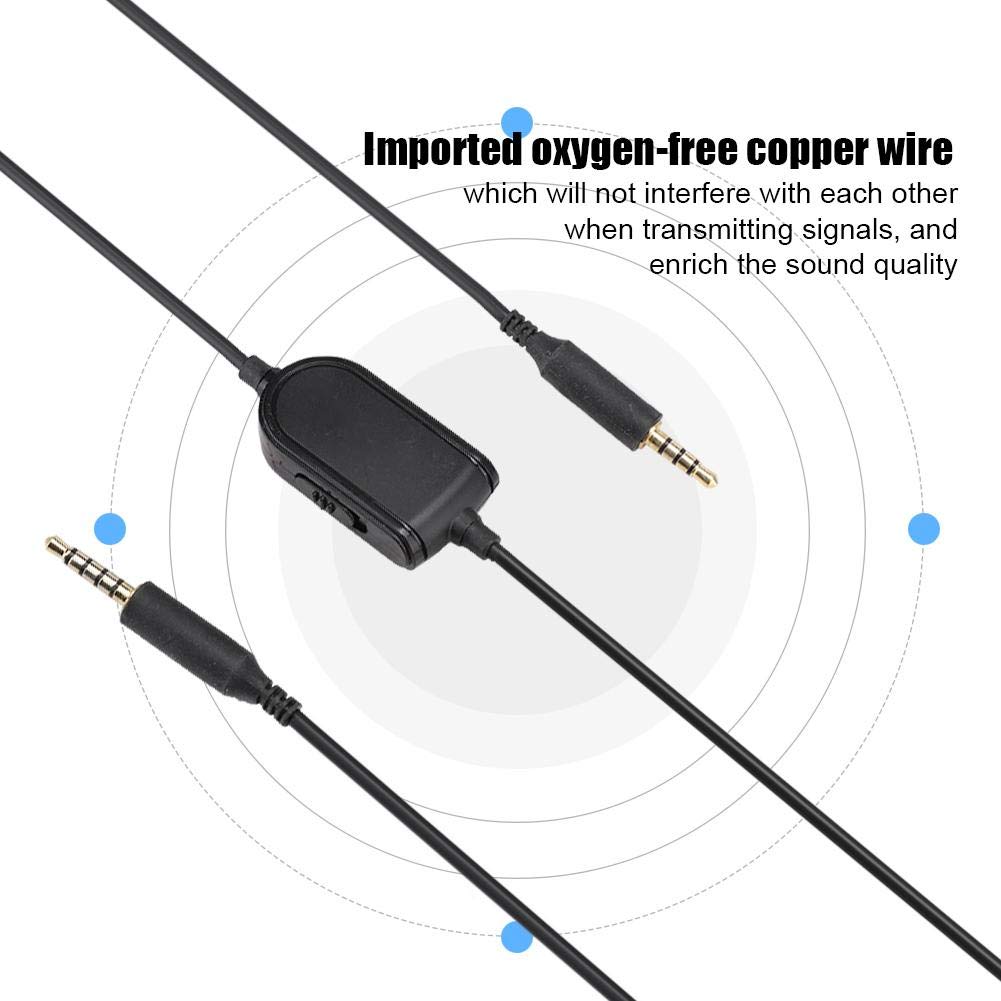 Cavo Di Ricambio Con Controllo Volume Per Cuffie ASTRO A10/A40/A30/A50/A40TR - Jack 3.5 Mm, Lunghezza 2 Metri, Connettori Placcati Oro