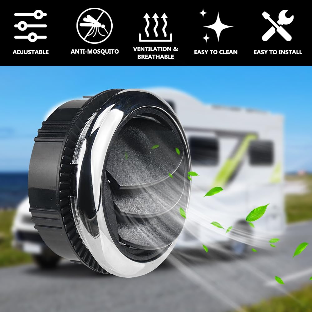 Riloer 2 PZ Universale Manopola Stile Aria Condizionata Vent Deflettore Presa Feritoia Griglia Presa Aria Per RV Bus Yacht Barca