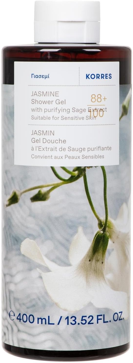 KORRES Jasmine Shower Gel with purifying Sage extract, suitable for Sensitive skin, 400ml