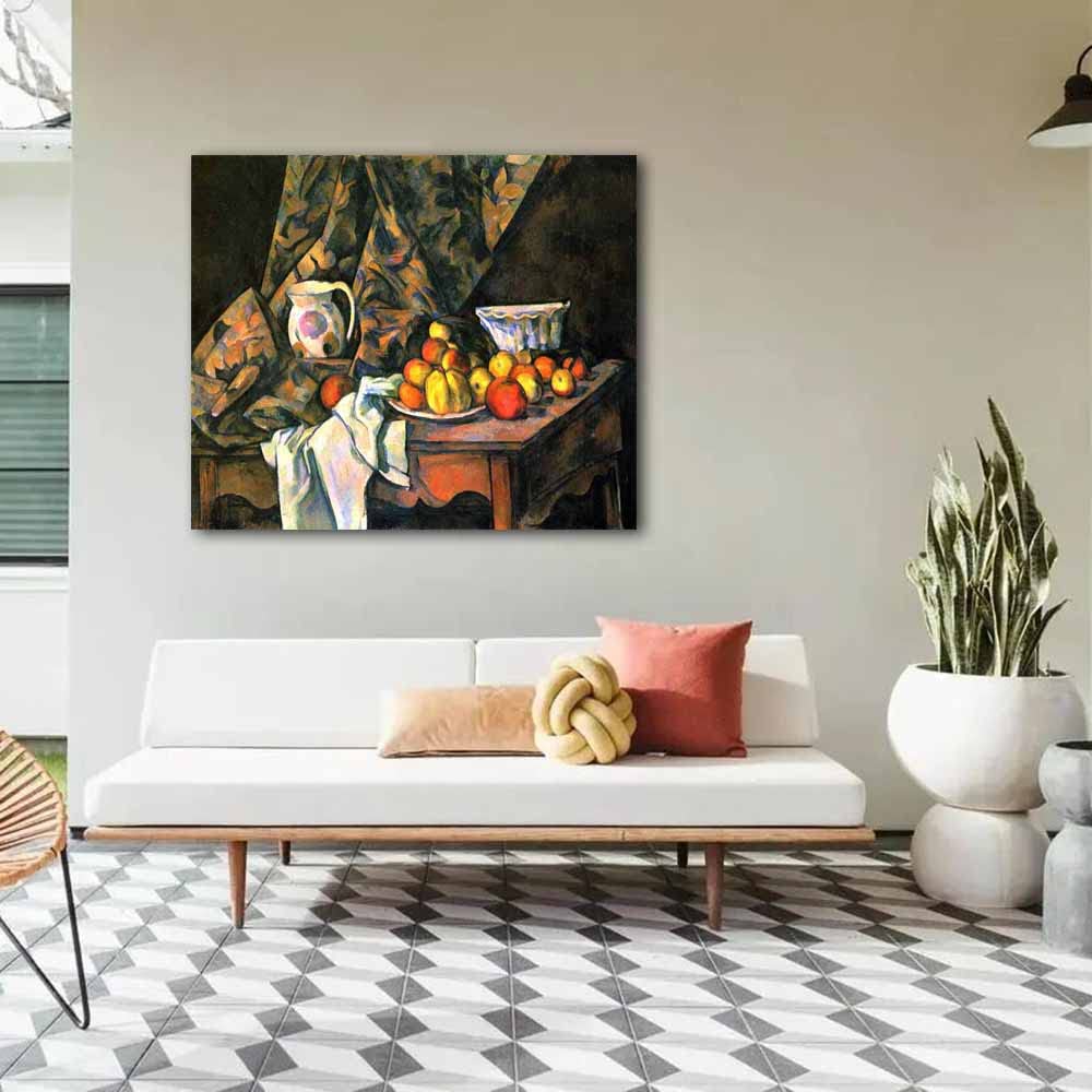 Amazon.co.jp: ポール・セザンヌStill Life with Flower Holder 絵画
