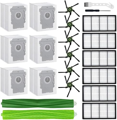 Miniatura 1 de Paquete de 21 piezas de repuesto para aspiradora iRobot Roomba S9 (9150) s9+ s9 Plus (9550) s Series, 1 juego de cepillo de goma multisuperficie, 6