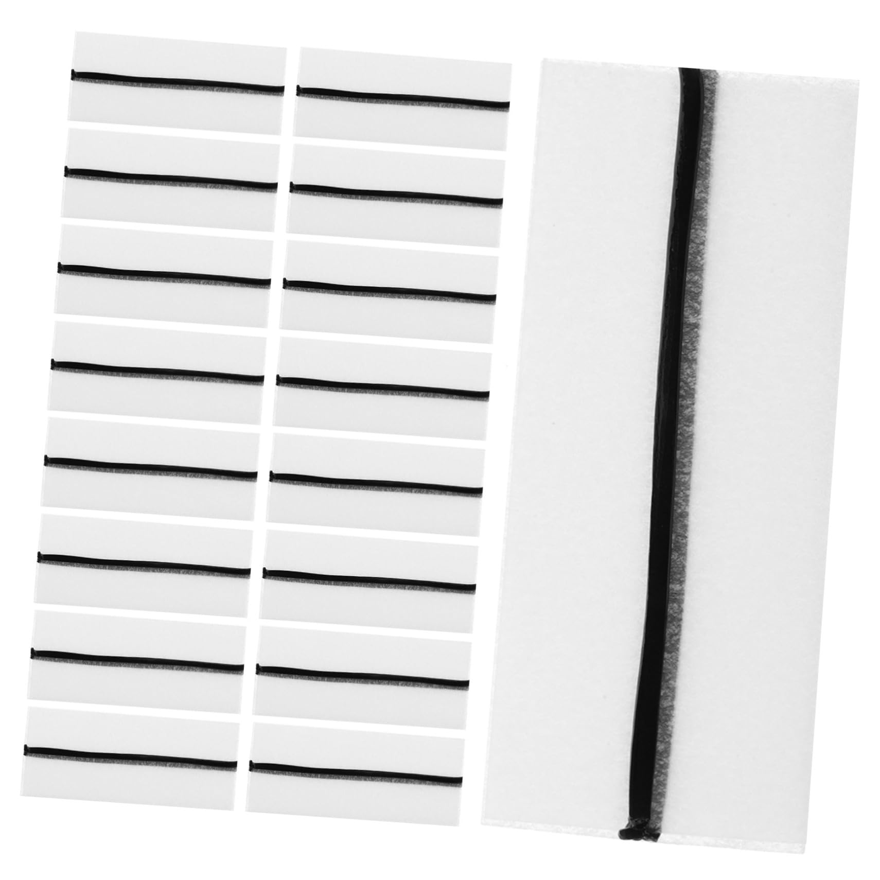 Gogogmee 40pcs Self Adhesive Eyelash Strips for Easy Application Soft Adhesive Eyelash Extensions for Lash Extension Supplies and Practice Reusable Eyelash Adhesive Strips