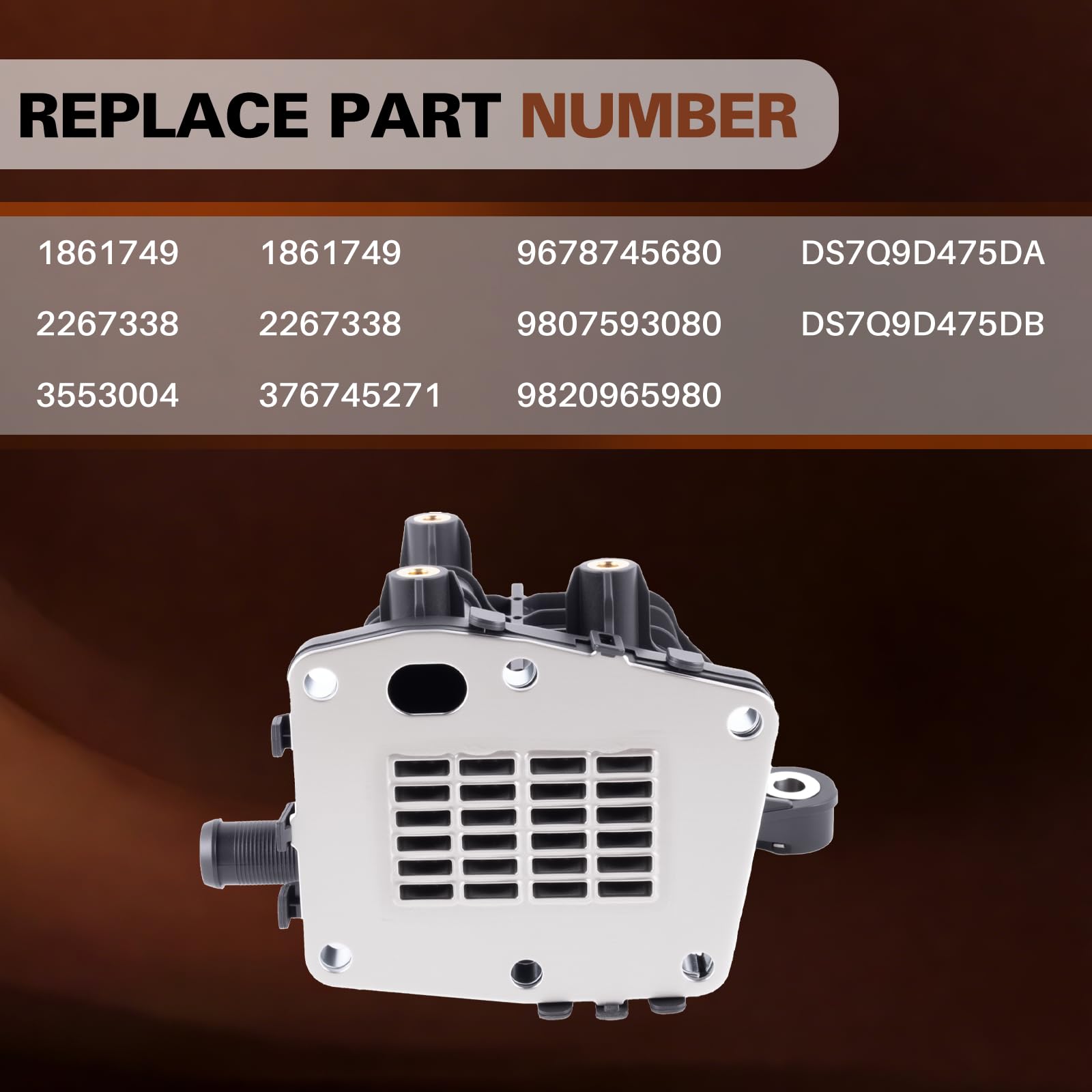 9807593080 9801705280 Enfriador de EGR Enfriador de Gas Eléctrico de Repuesto para C4 C5 DS4 DS5 Focus III Galaxy III Mondeo V 5008 3008 2.0HDI DS7Q9D475DA 717720158
