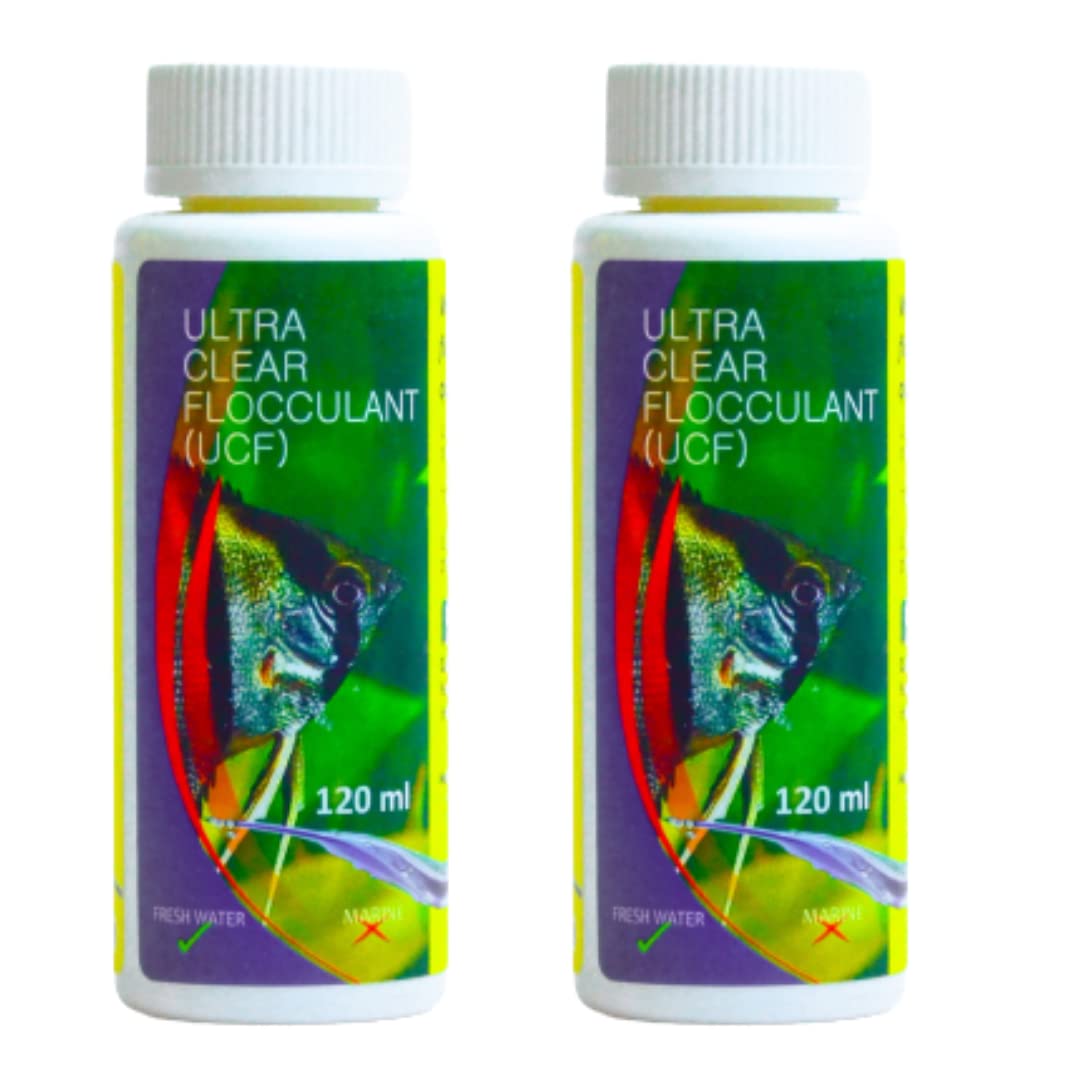 Aquatic Remedies Aquarium Fish Tank Water Clarifier (UCF) | Quickly Removes Cloudiness | Makes Crystal Clear Fish Tanks (Pack of 2 * 120 ML - 240ML) (B0B6GPVPT5) Amazon Price History, Amazon Price Tracker