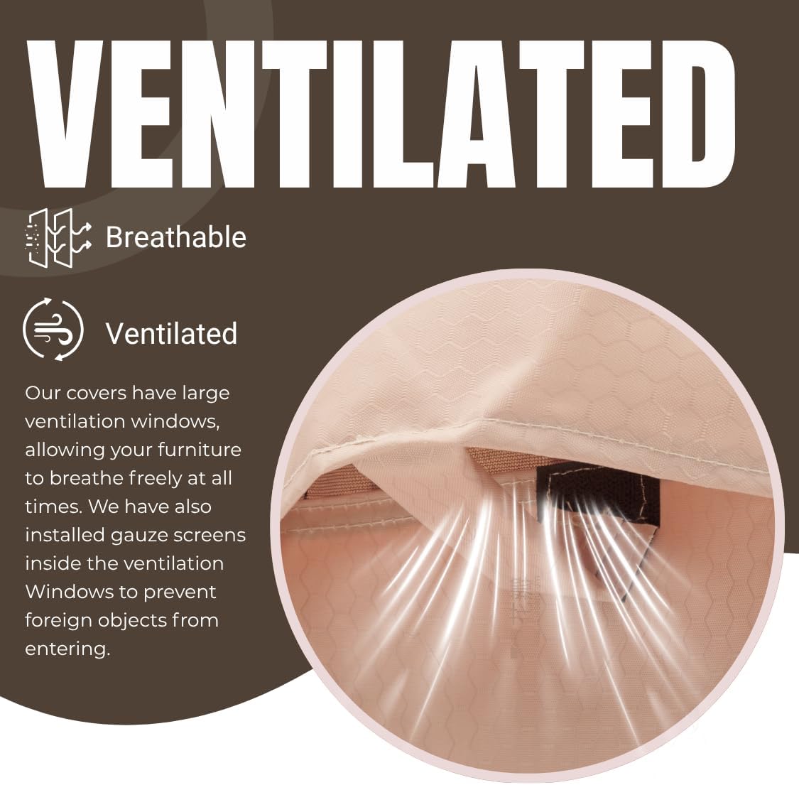 ONENESS Patio Furniture Sets Covers, Heavy Duty Tear Resistant Waterproof UV Resistant Outdoor Square Table and Chair Set Cover, 63" W x 63" D x 29" H