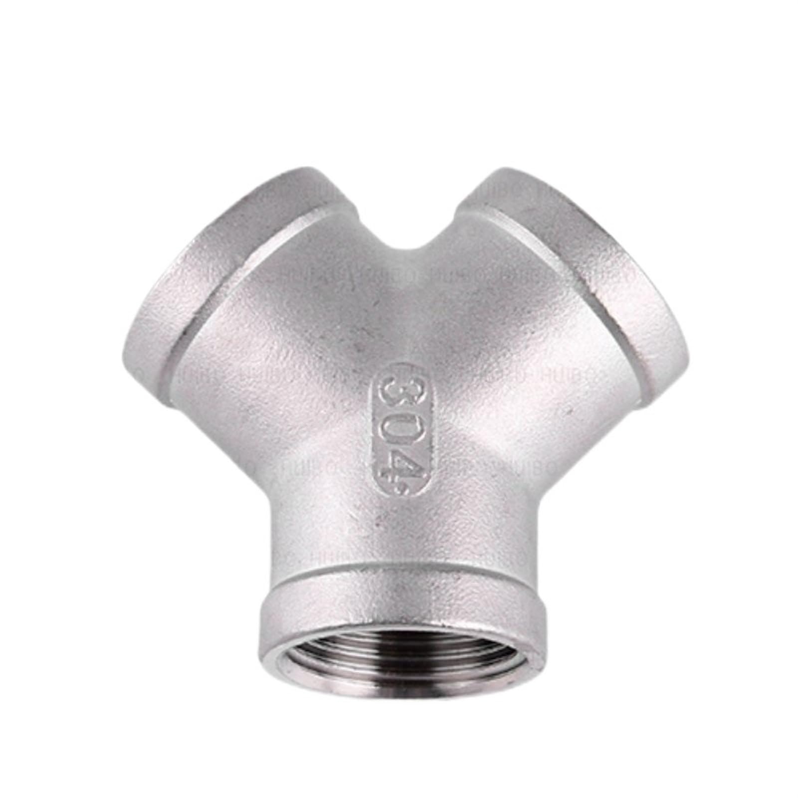 Raccord en T en forme de Y DN50 en inox pour circuit d'irrigation maison